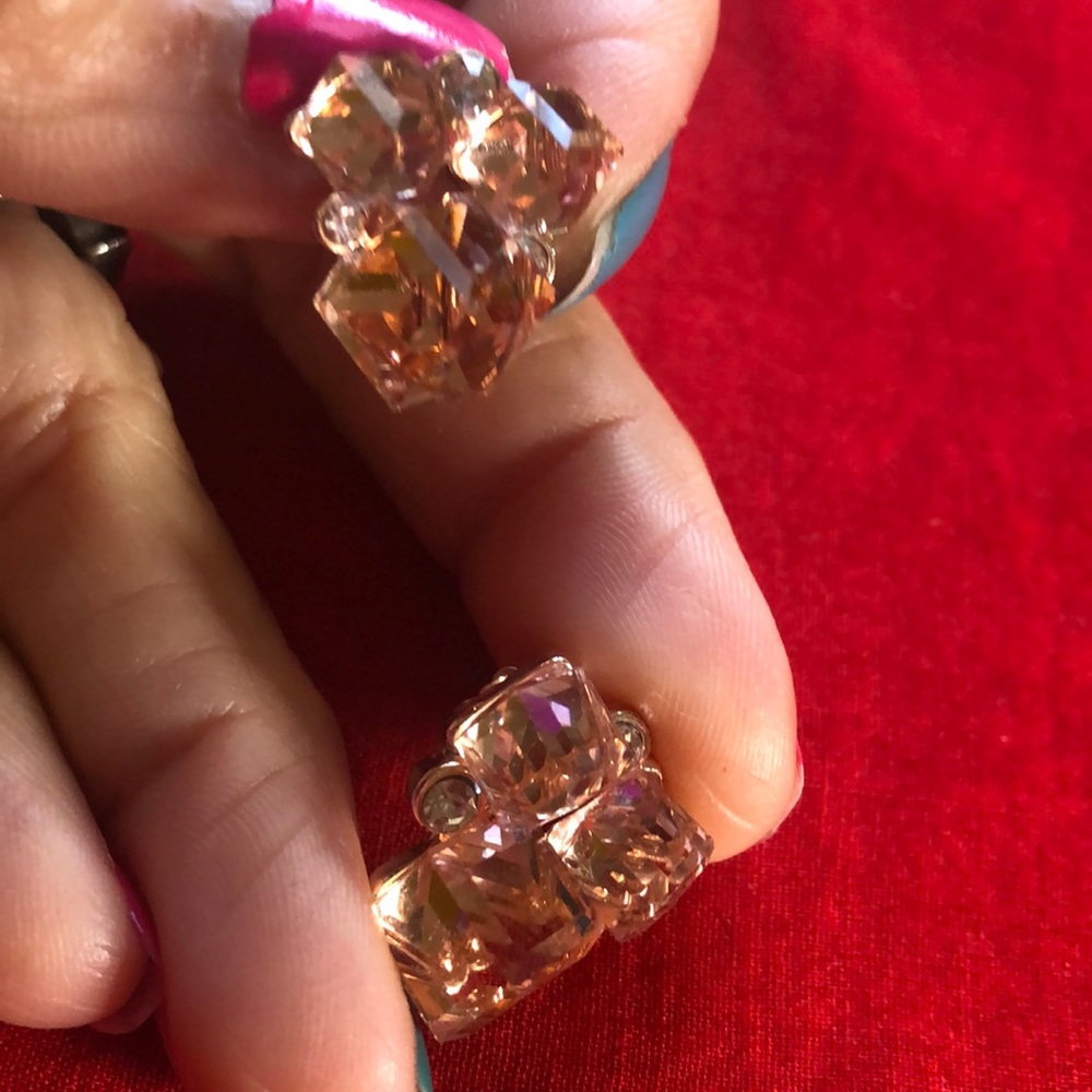 Gold tone stud earrings